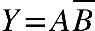 Y equals A top enclose B
