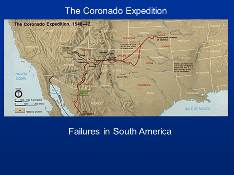 A map of the coronado expedition