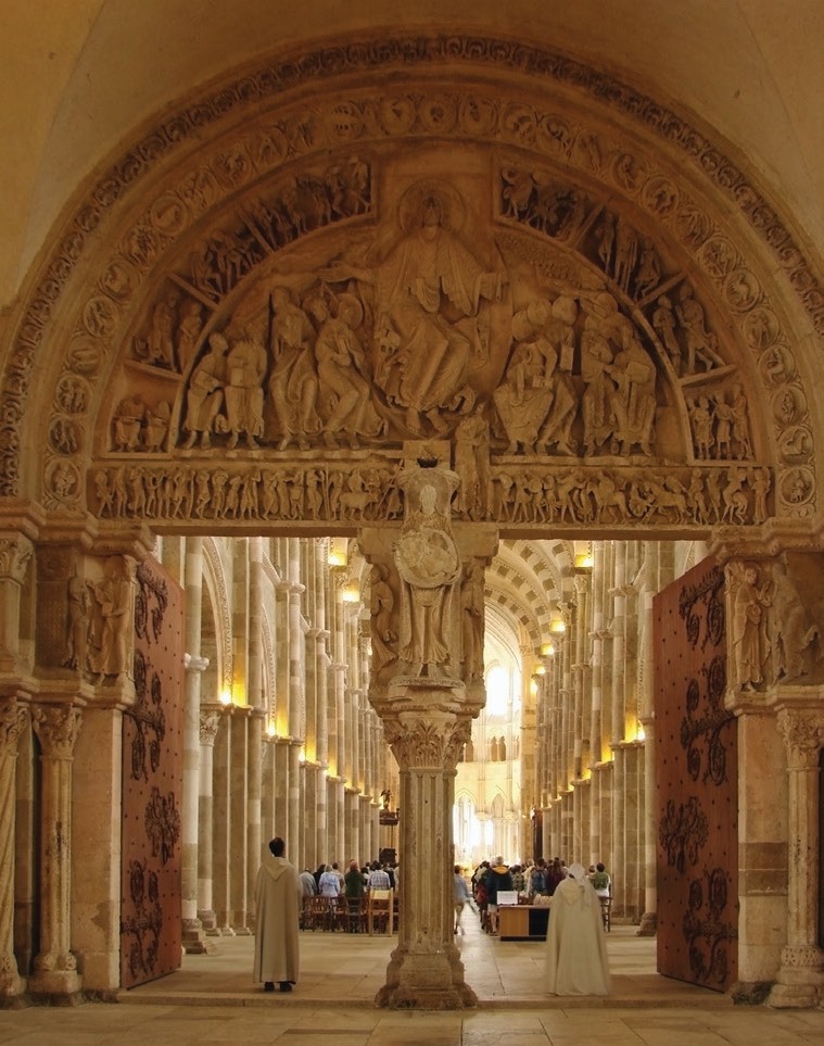 The central portal of Vézelay Abbey 