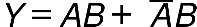 Y equals A B plus blank top enclose A B