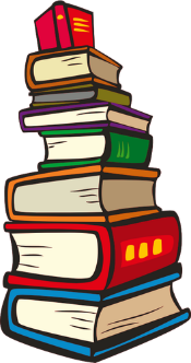 A stack of books.