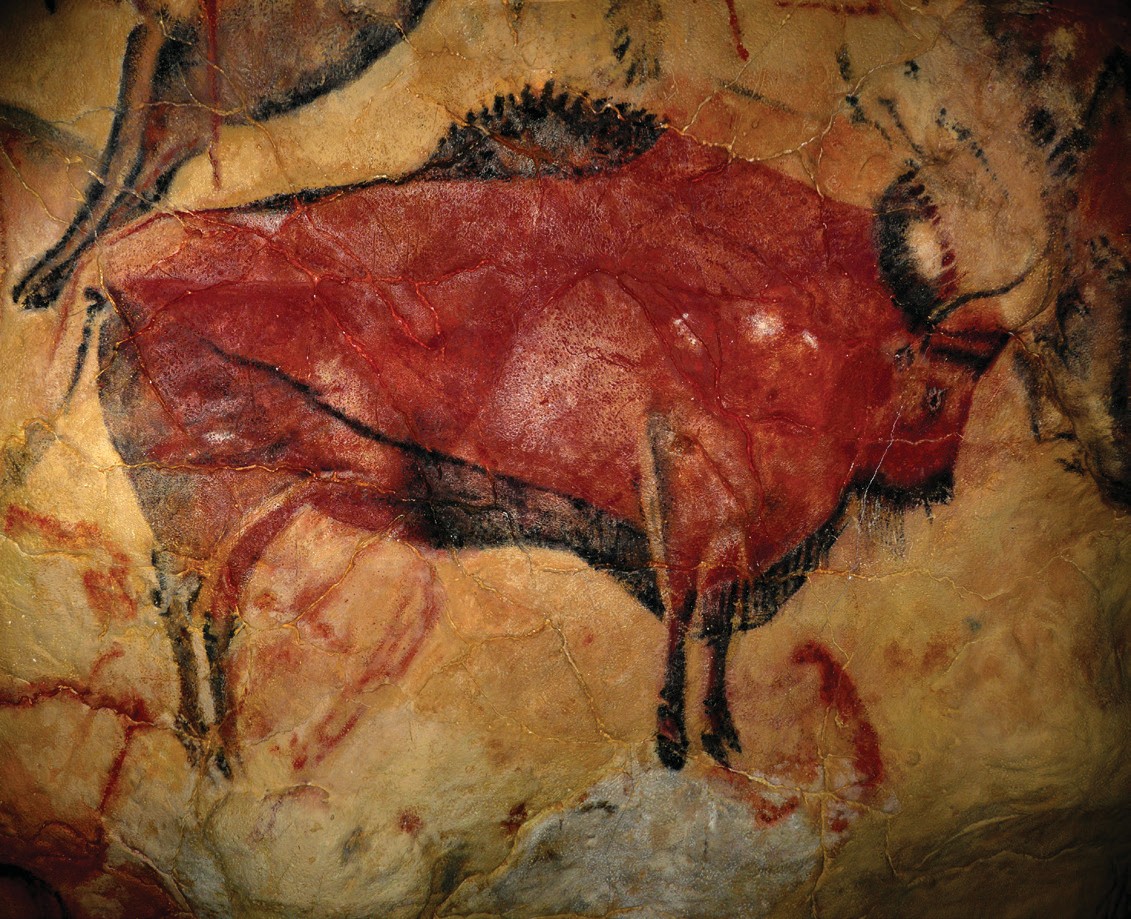 Reproduction of a bison of the cave of Altamira 