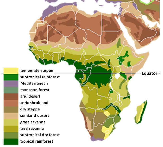 Climatic Map of Africa