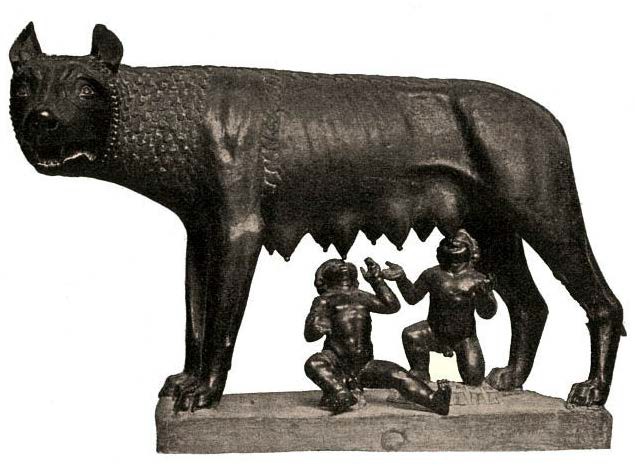 She-Wolf Suckles Romulus and Remus