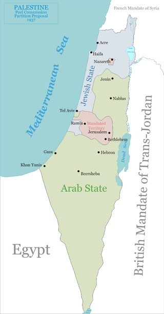 Illustration of the Peel Commission Map