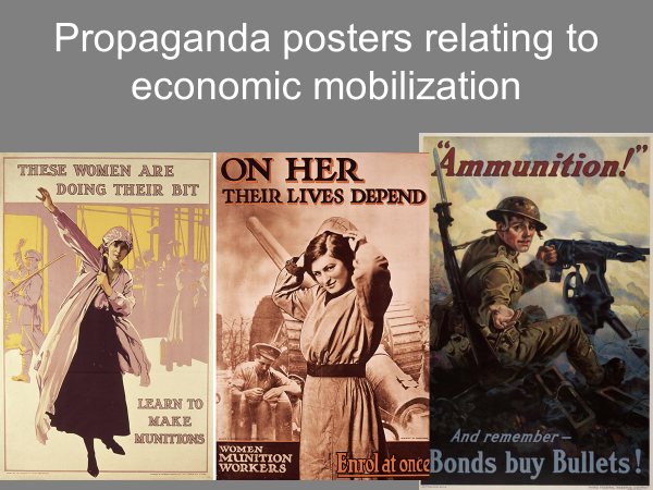 propaganda posters relating to economic mobilization
