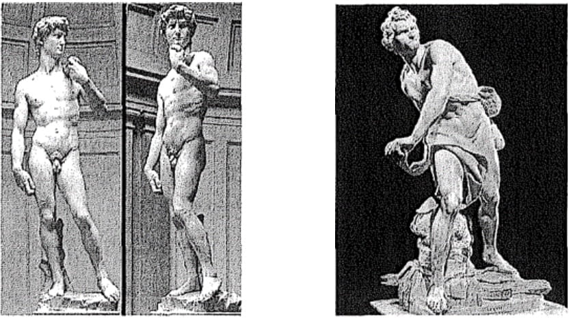 Figure 10.2 - Renaissance David (Michelangelo) vs. Bernini’s David.