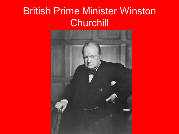 british prime minister winston churchill