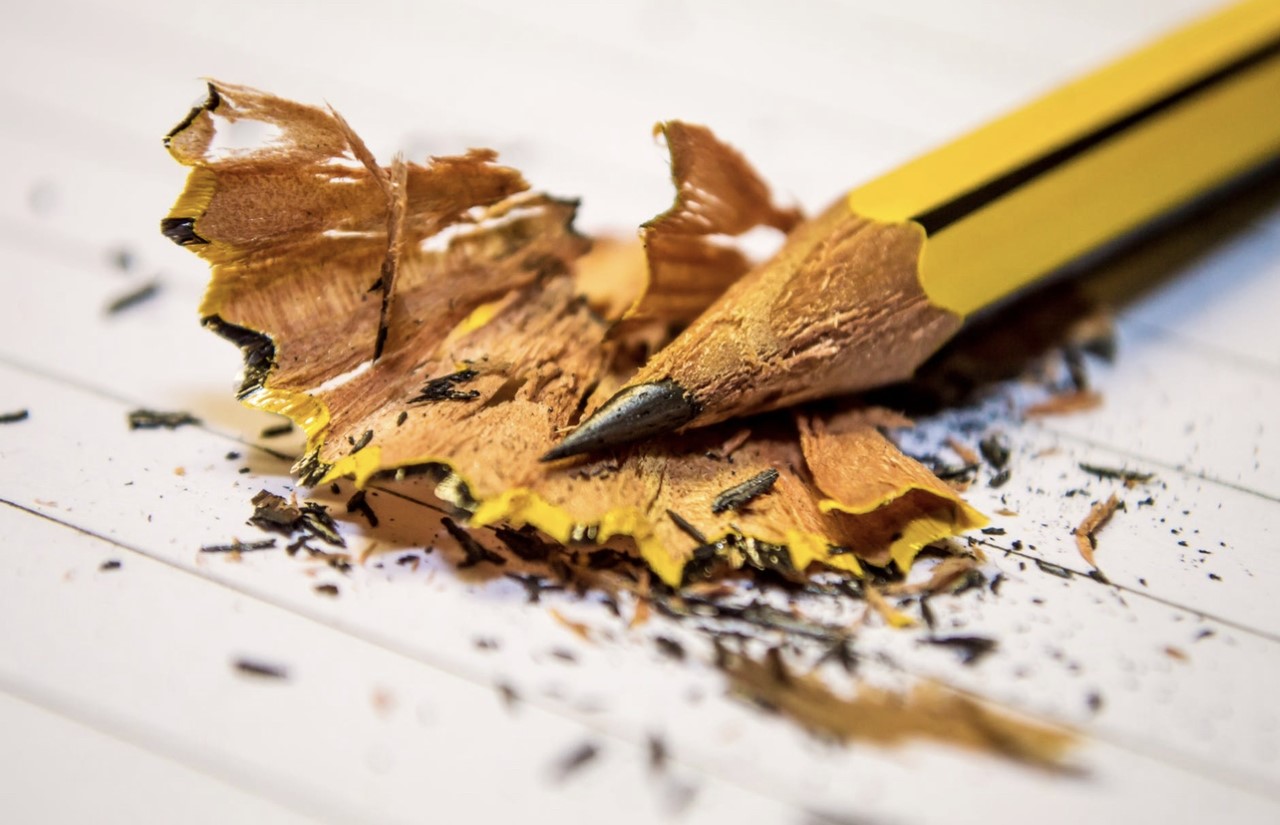 pencil shavings