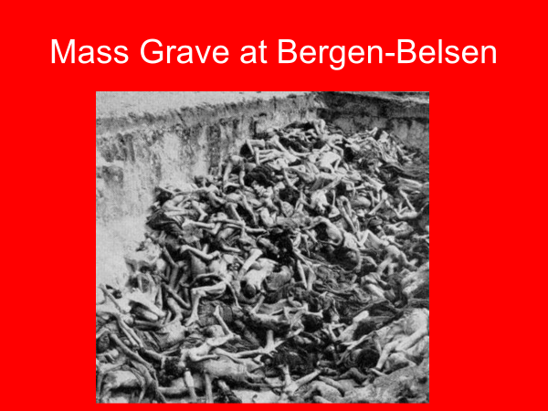 mass grave at bergen-belsen
