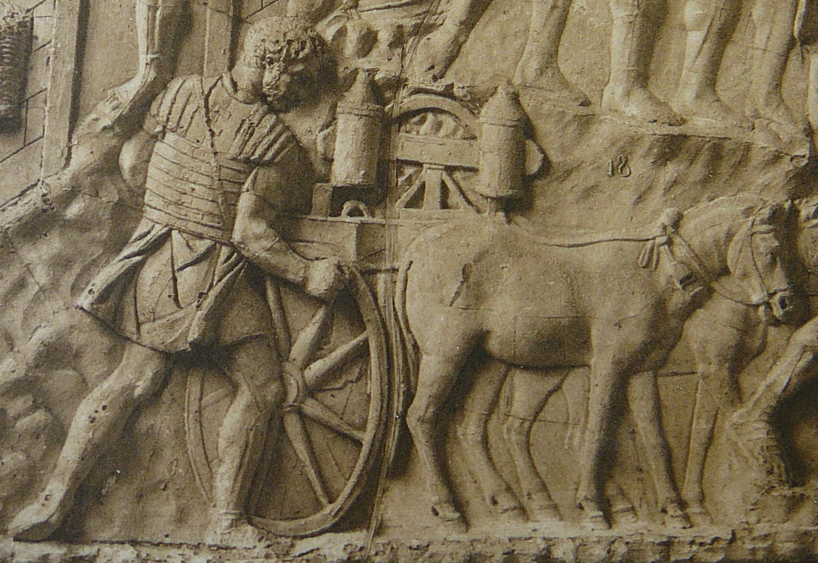 Detail of Plate XLVI, The Column of Trajan 