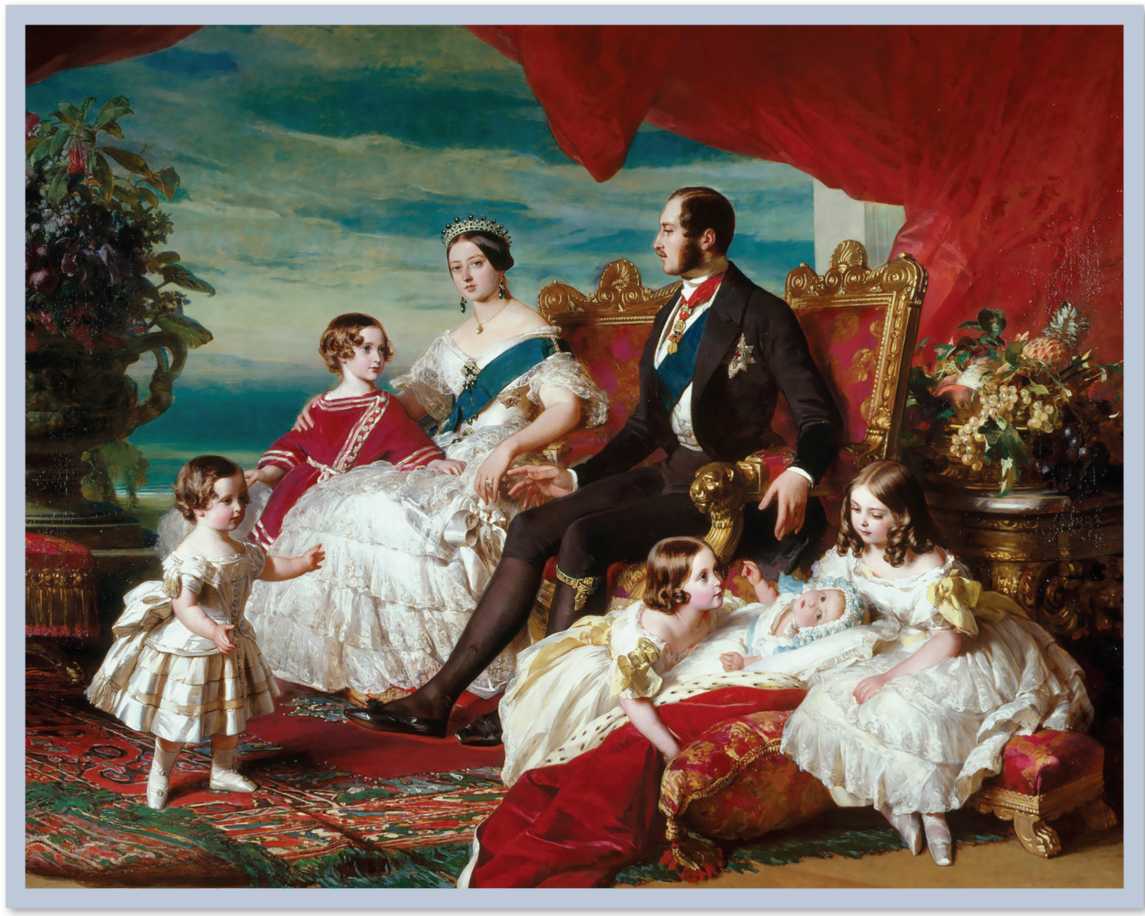 Portrait of Queen Victoria, Prince Albert, and their children 