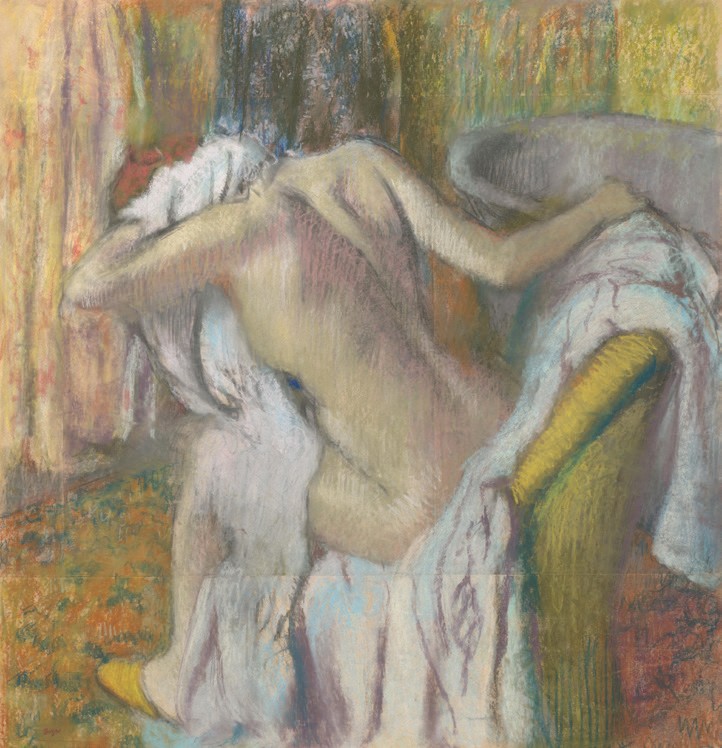 Nach dem Bade sich abtrocknende Frau (After the Bath, Woman drying herself) 