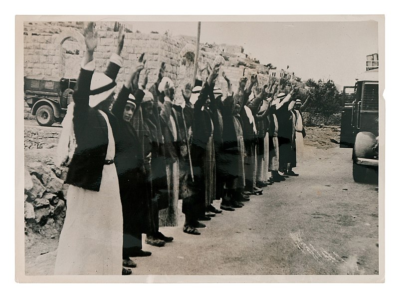 Arab fighters arrested by the British