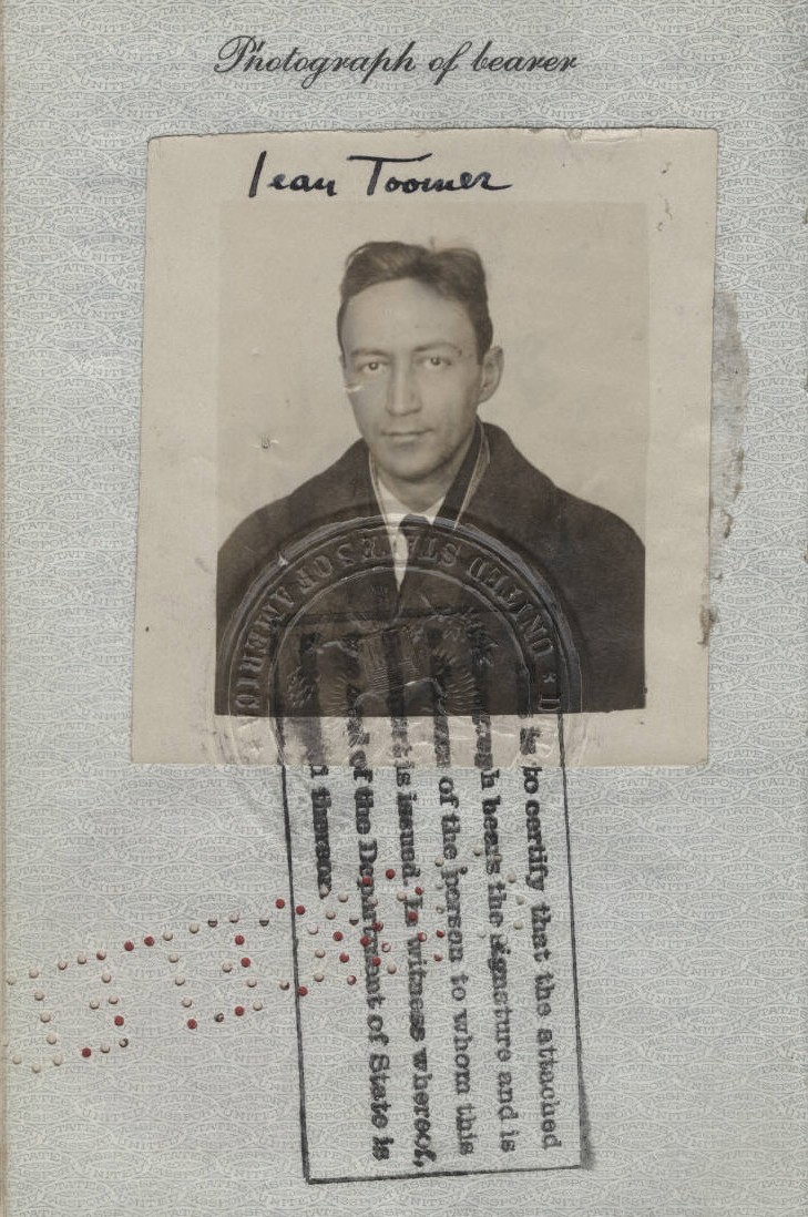 Jean Toomer, 1926 