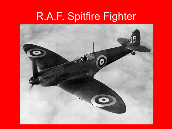 RAF spitfire fighter