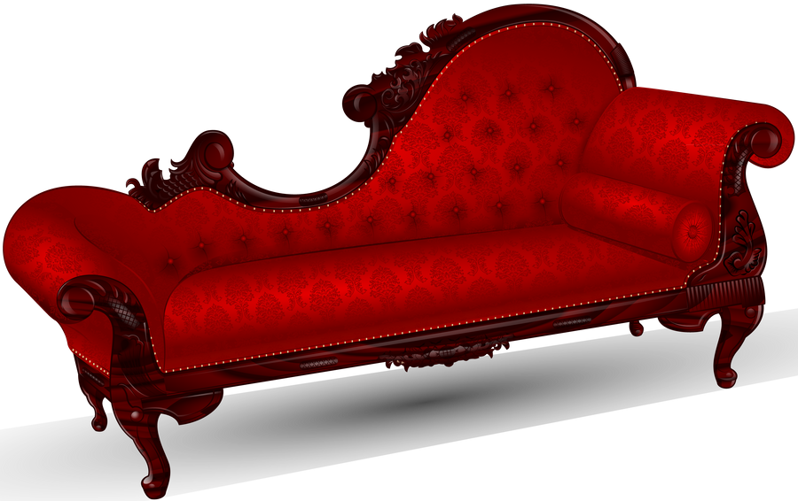 a red couch