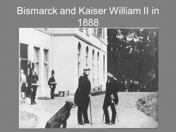 bismarck and kaiser william the second in 1888