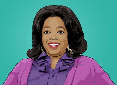Clip art of Oprah Winfrey.
