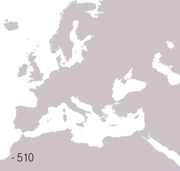 Interactive Map Showing Stages of Roman Expansion in the Republic and Empire 