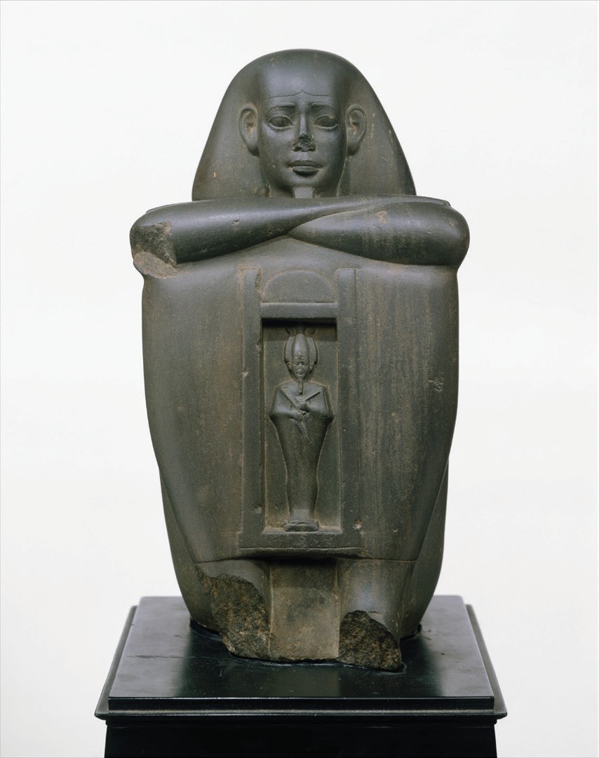 Naophorous Block Statue of a Governor of Sais, Psamtik 