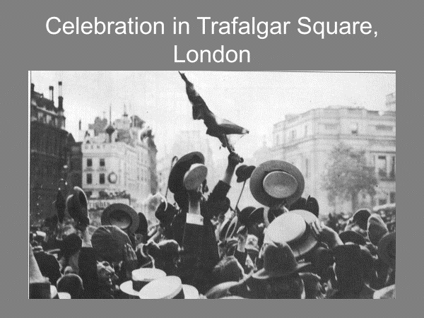 celebration in trafalgar square london