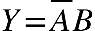 Y equals top enclose A B