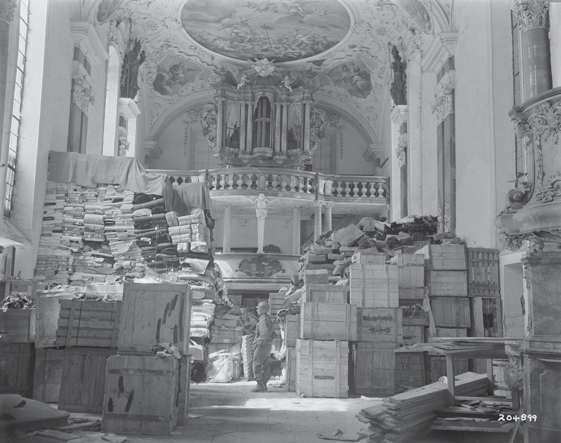 German loot stored at Schlosskirche Ellingen 