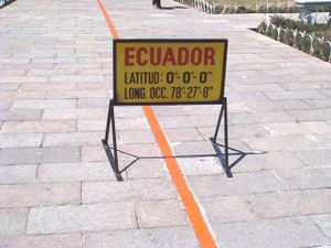 a sign for ecuador