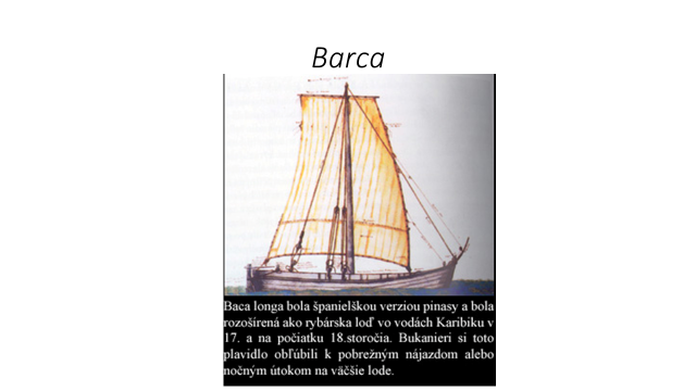A painting of the barca