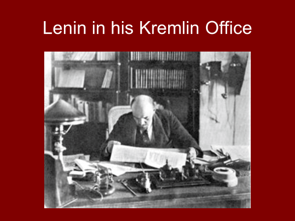 lenin in his kremlin office