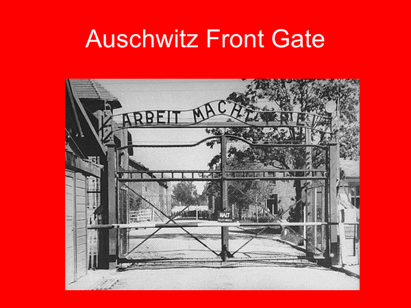 auschwitz front gate