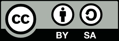 Creative commons license CC BA SA graphic