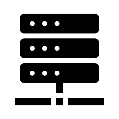 Server with solid fill