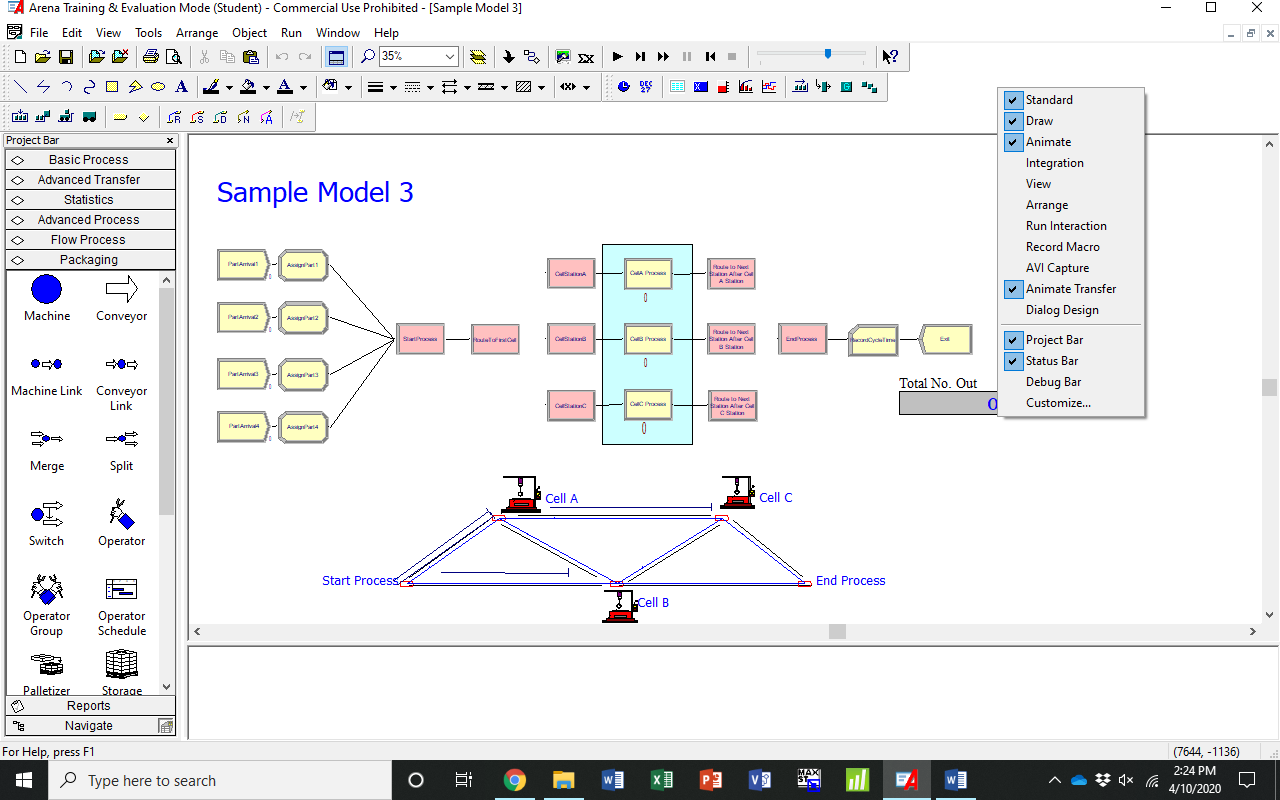 Food & Beverage  Arena Simulation Software