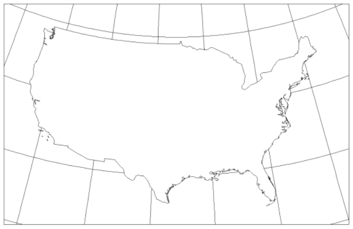 a map outlined lightly