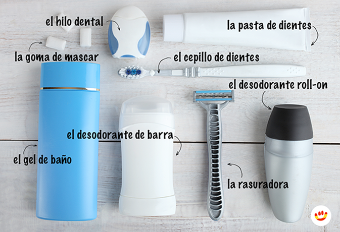 An image of various hygiene products