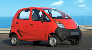 A small red car