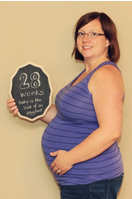 a pregnant woman