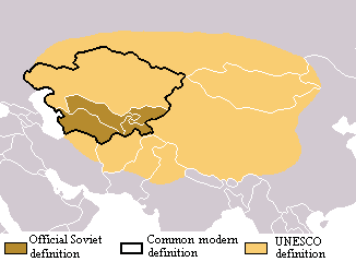 Map of Central Asia