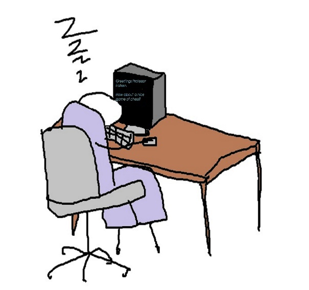 a person working at the computer