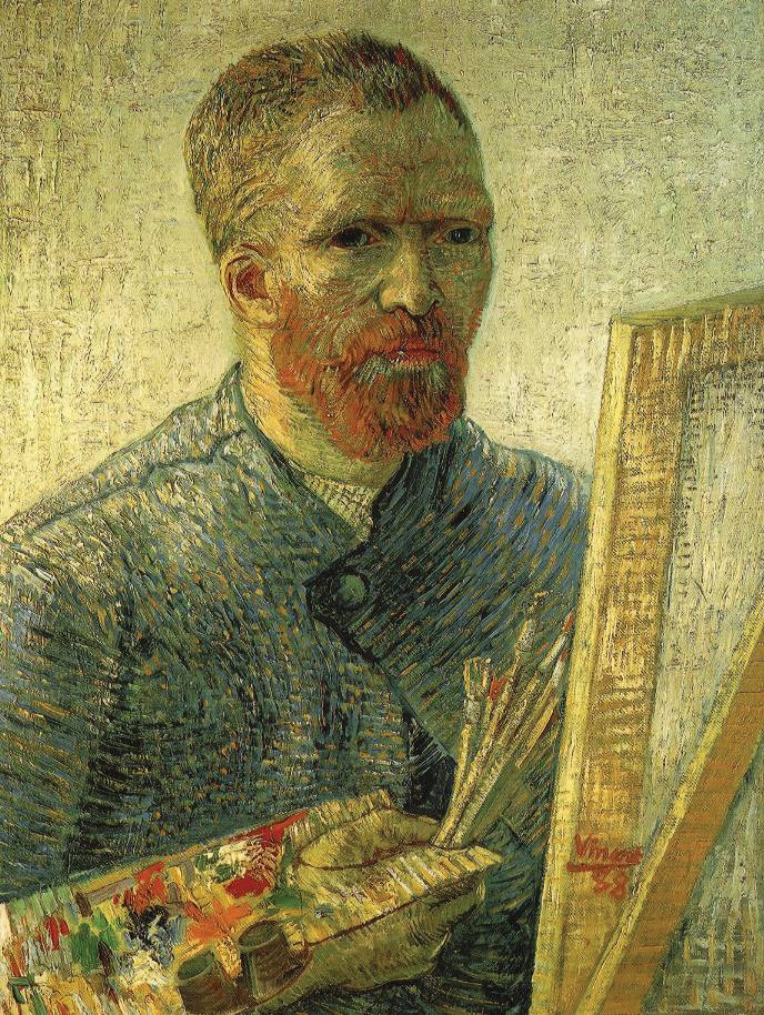Self-portrait as a painter, Vincent van Gogh 
