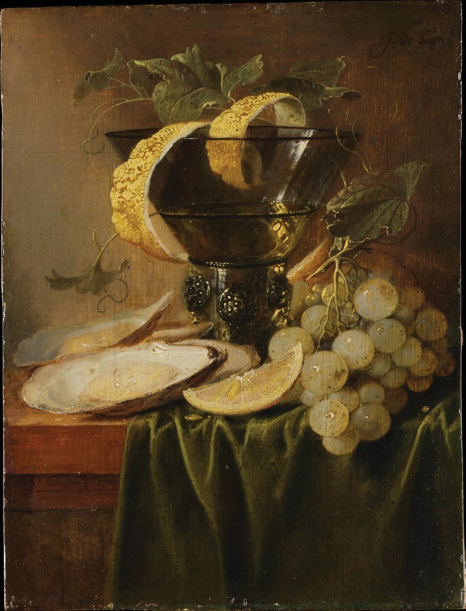 Still Life with a Glass and Oysters 