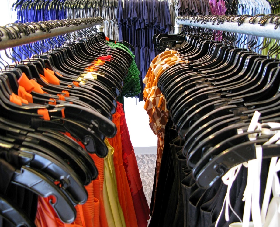 racks of clothing